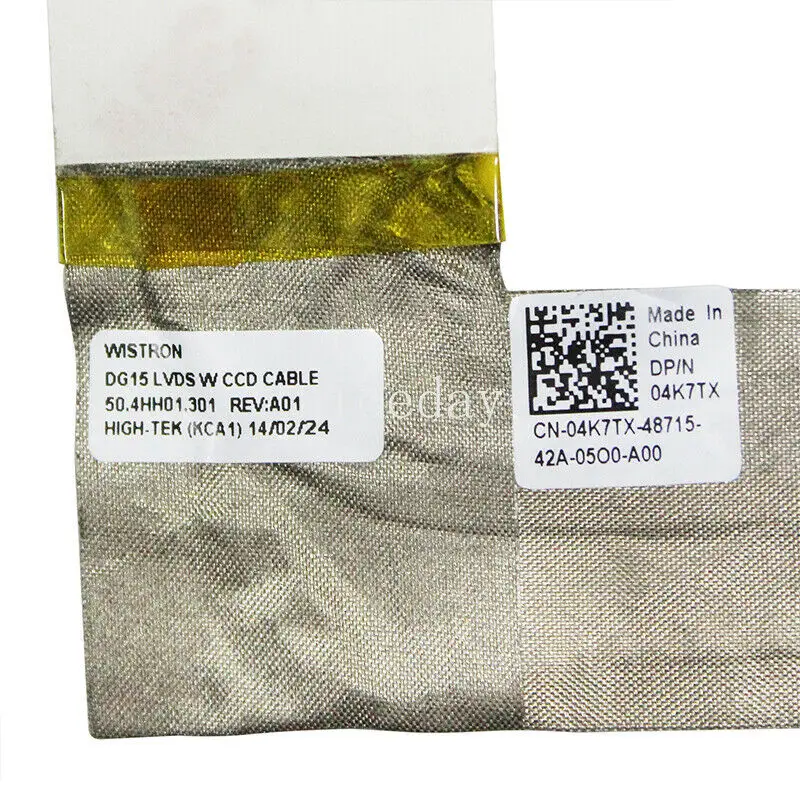 

DG15 - LVDS CCD Dell Inspiron N5010 M5010 15R 04K7TX 50.4HH01.001