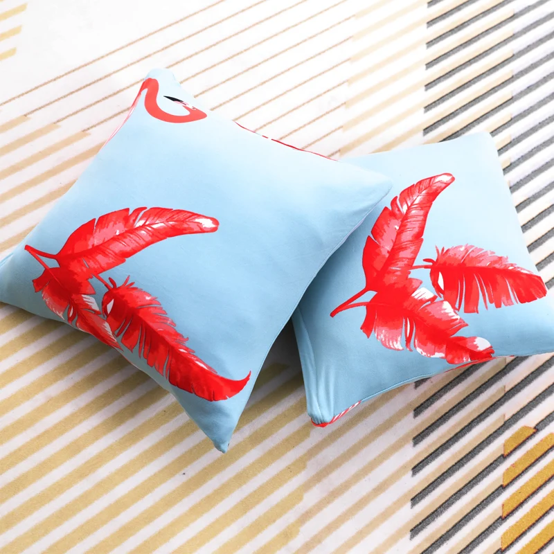 Декоративная наволочка для диванов 1 шт. 40*40 см квадратный чехол подушки синий