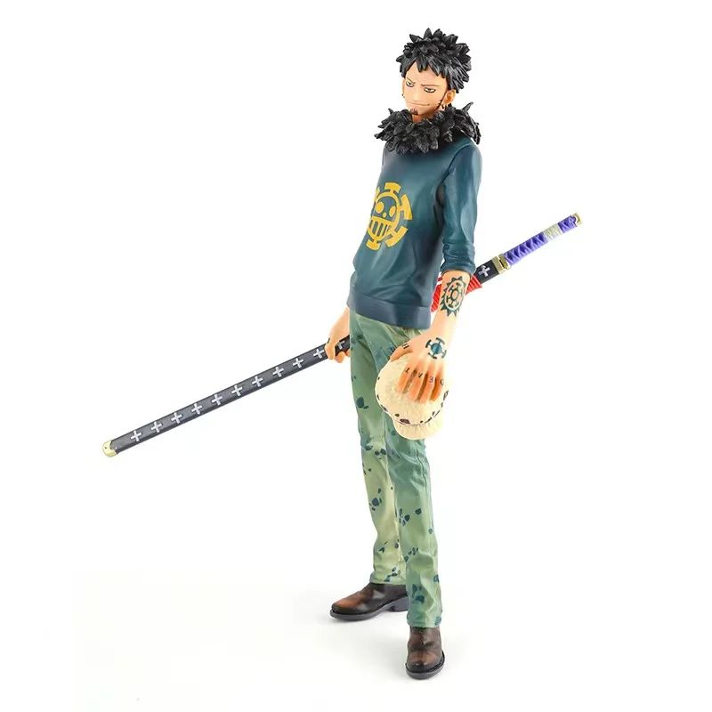 

Hot Amime Figure One Piece Trafalgar Law Figure Action Head Replaced Model Toys 28cm