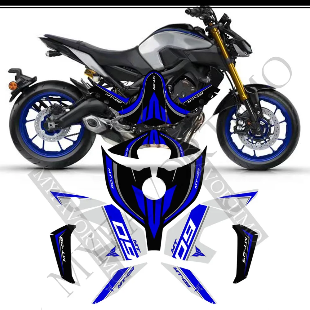 

Tank Pad Protector For Yamaha MT09 MT FZ 09 Stickers Fairing Motorcycle Knee Decal Fender Windshield 2016 2017 2018 2019 2020