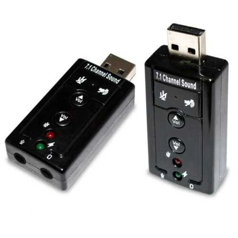 7.1 External Channels USB Sound Portable 3D PC Adapter 2.0 Notebook Card with Pure Digital Audio Output | Компьютеры и офис