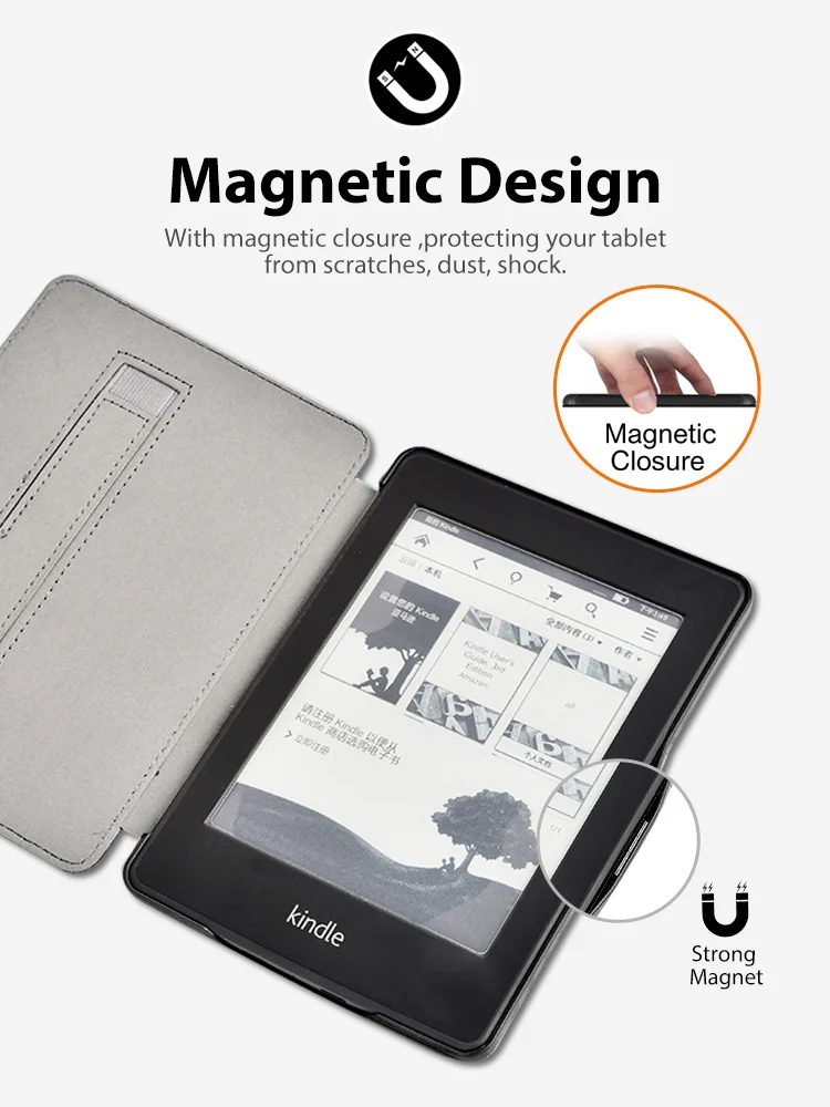 Чехол для kindle Paperwhite 4 чехол Роскошный pu кожаный чехол для amazon kindle paperwhite 4 10-го поколения ручной держатель чехол