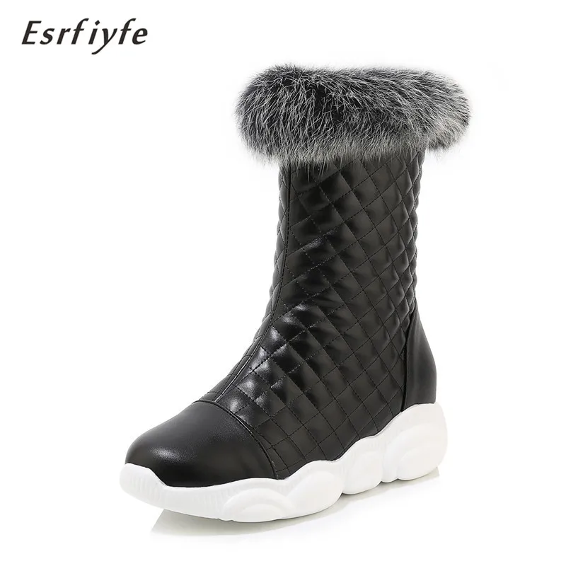 

Женские Классические сапоги до середины икры ESRFIYFE, новинка 2020, зимние сапоги, женская обувь, теплые белые сапоги с плюшевой подкладкой, женс...