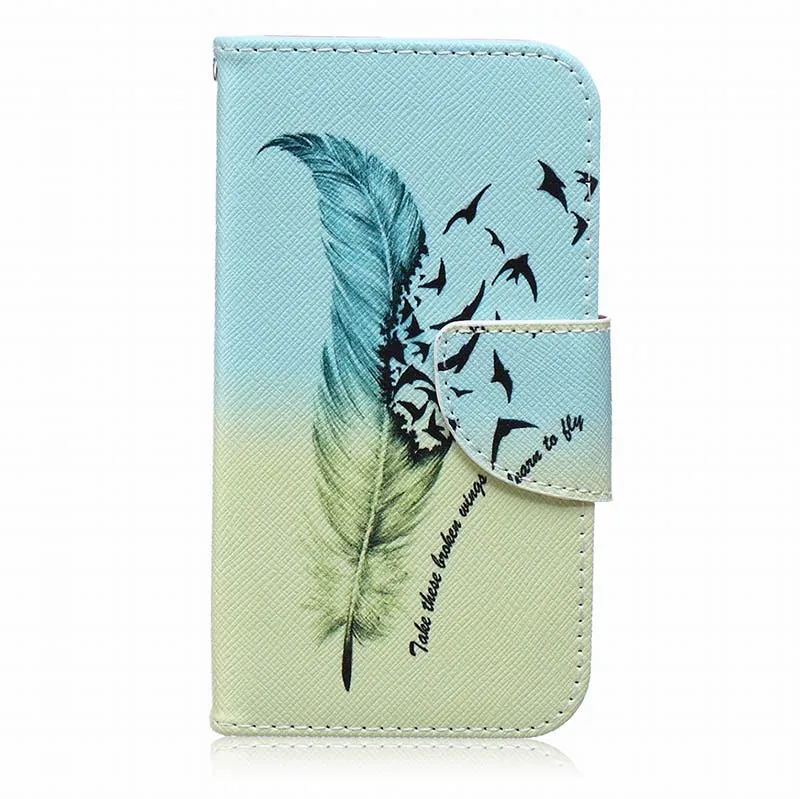 Чехол для samsung Galaxy Core Prime G360 G361F G3606 G3608 G3609 Grand J2 Prime G530 G532 J3 J5 S4 S5 S6 S7 крышка подставка чехол s B21 - Цвет: Feathers Birds
