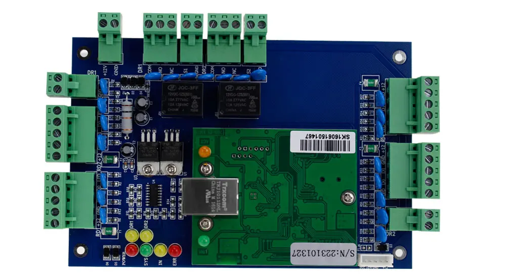 OBO руки TCP/IP Управление Панель доска с DC12V 5A металлический Питание конвертера для 1/2/4 двери офис Прихожая Системы