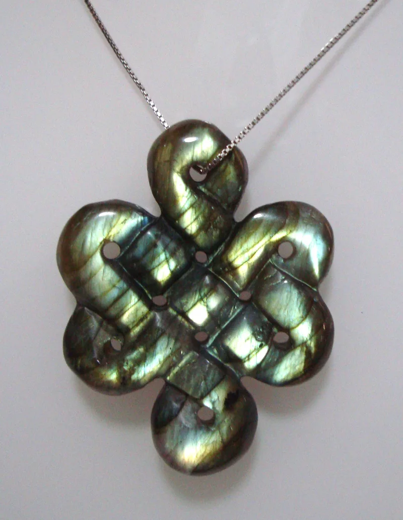 Бесплатная доставка натуральный лабрадорит резная китайская фотография Женские