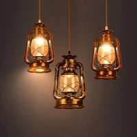 lantern pendant light retro nostalgic kerosene lamp for living room dining room restaurant bar club aisles hanging light