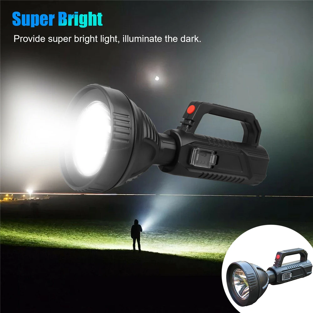 

Portable Lamp Usb Rechargeable Headlamp High-power Long-range High-brightness Plastic Searchlight Strong Light Flashlight 2022