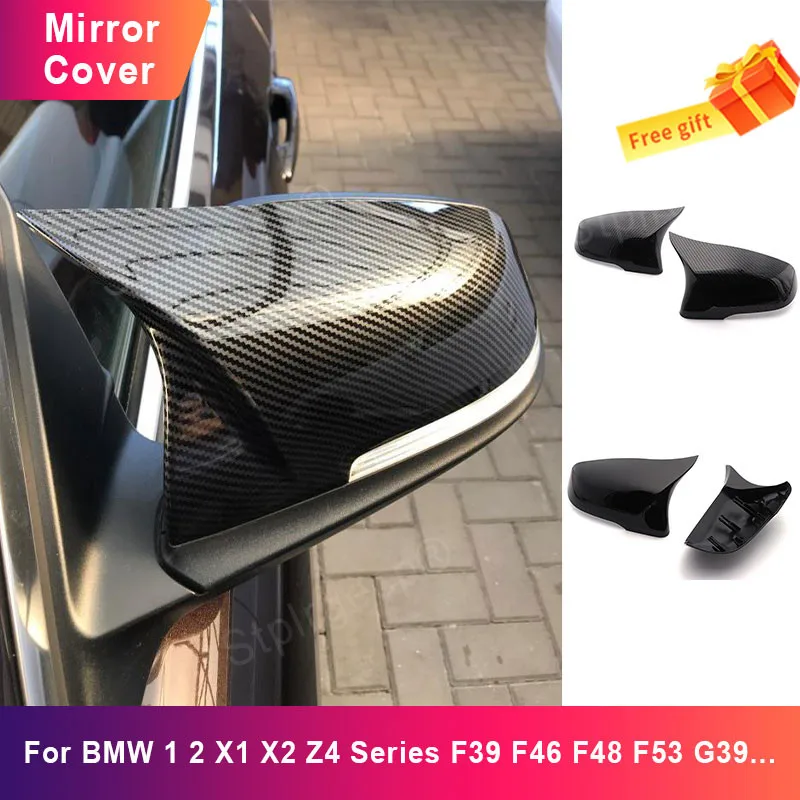 

Боковые Крышки зеркала заднего вида для BMW 1 2 X1 X2 Z4 F39 F46 F48 F49 F53 G39 из углеродного волокна