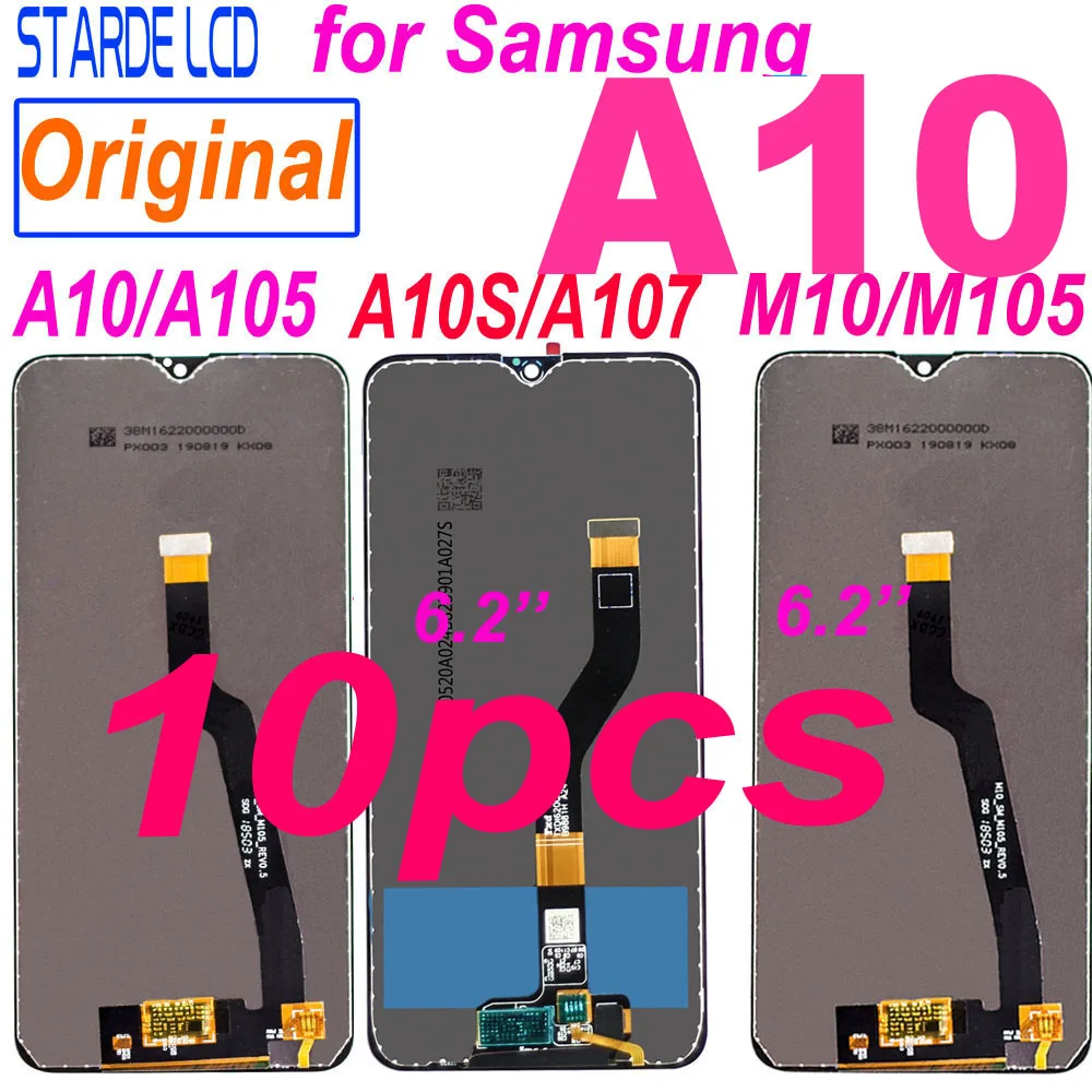 

ЖК-дисплей для Samsung Galaxy A10 A105 A10S 2019 A107 A107FD M10 M105, 10 шт.