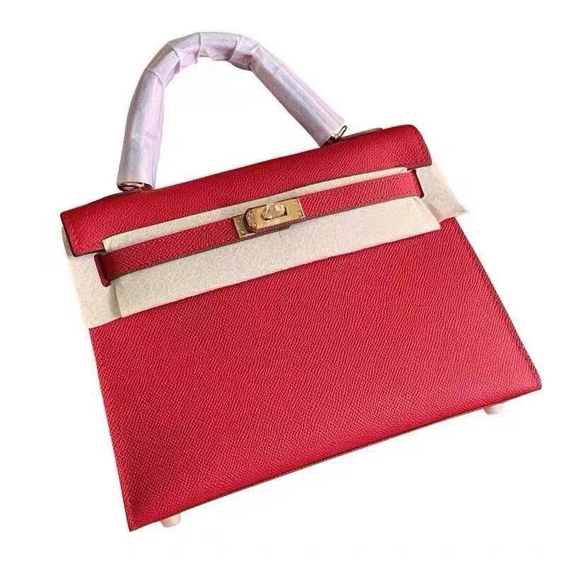 

2021 new H family women's bag Epsom leather hand palmprint casual versatile hand-held one shoulder slanting leather women's bag