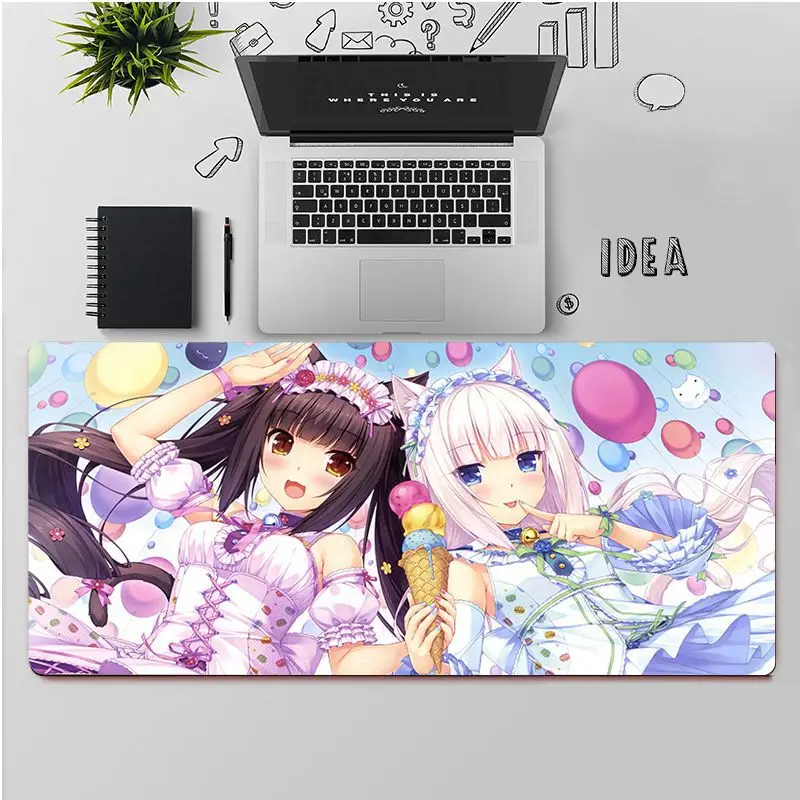 maiya top quality chocola nekopara laptop gaming mouse pad free shipping large mouse pad keyboards mat free global shipping