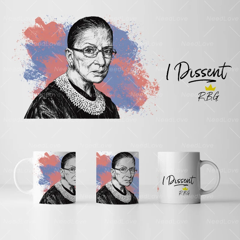 

Кружка белая, 11 унций, с надписью I Dissent, Рут Бадер, гинсбург, RBG, кружки для молока, кофе, чая, пива, креативные подарки для друзей