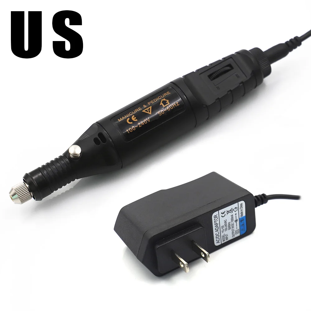 US Electric Grinder DIY электрический полированный круглый край обрезки кожи инструмент Slicker плоские/острые головы сандалового дерева кожа ремесло инструменты наконечник полировщик - Цвет: US Electric Grinder