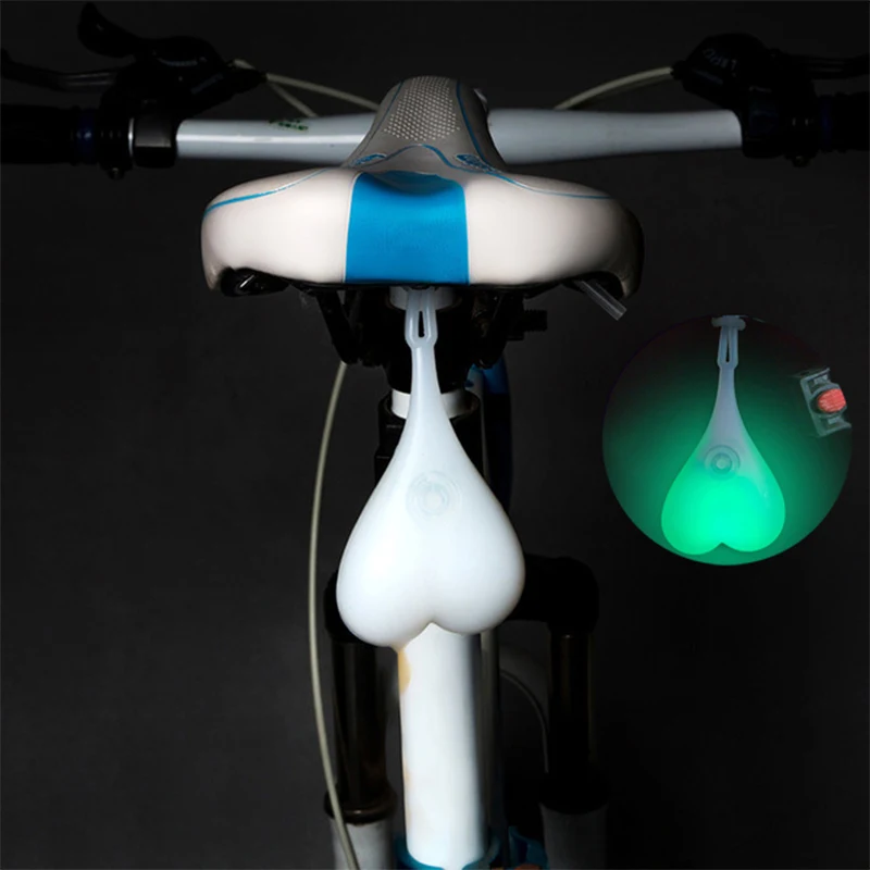 Силиконовая лампа в форме сердца креативная наружная велосипедная задняя часть