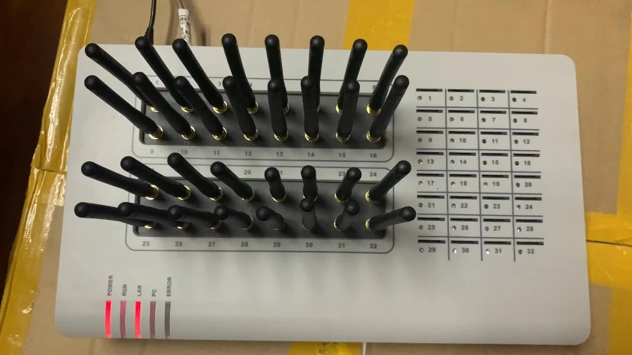 

Call Machine GOIP 32 GSM Gateway 32 SIM Slots VOIP GSM Gateway For Non Cli Route