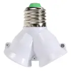 Alloet 2 в 1 патрон лампы E27 материал оболочки PBT подходит для E27 разъем лампы 2 E27 разъем лампы 6, 7 х6, 3 см Прямая поставка