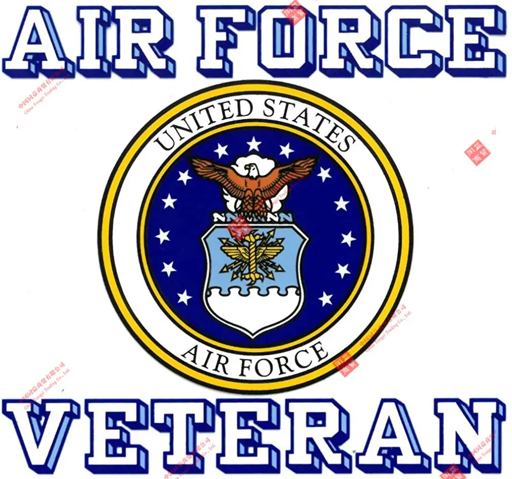 

Personality U.S. Air Force VETERAN Car Decal Beauty Military Gift Racing Helmet Stickers