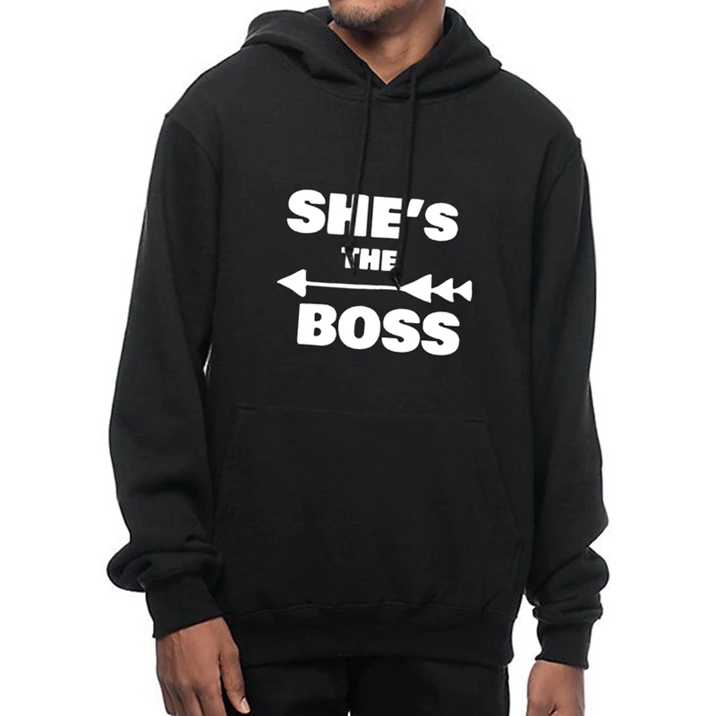 

Women Men Lovers Sweatshirt Lovers Couples SHE THE HE'S THE Xmas Couple Hoodies Chritsmas Costumes