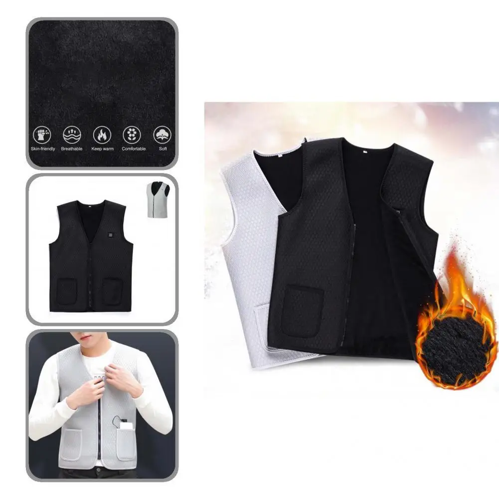 

Great Vest Safe Wear-resistant Breathable Winter Waistcoat Winter Vest Men Vest