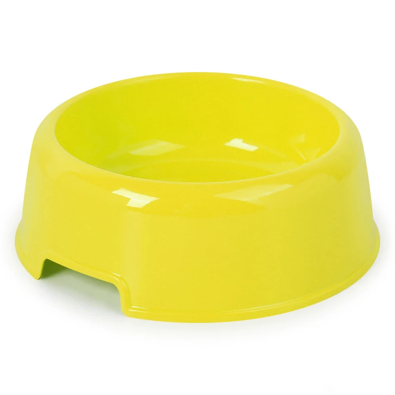 yellow Разноцветные миски для кошек, собак, конфетный цвет, пластиковая собачья миска для кормления, кормушка для щенка собачий контейнер для еды, миска для кошек, товары для домашних животных - Цвет: yellow