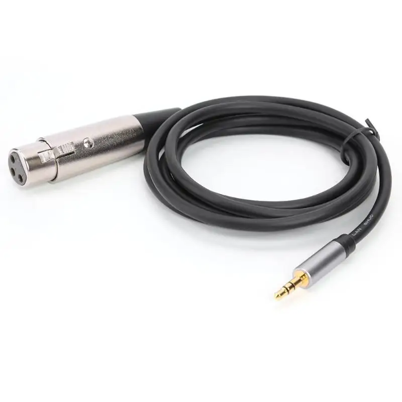 Audio Line XLR 3 Pin Female to 3.5mm Stereo Male Gold Plated Smooth Connection Prevent Corrosion Cable fWire or Mic Mixer | Электроника