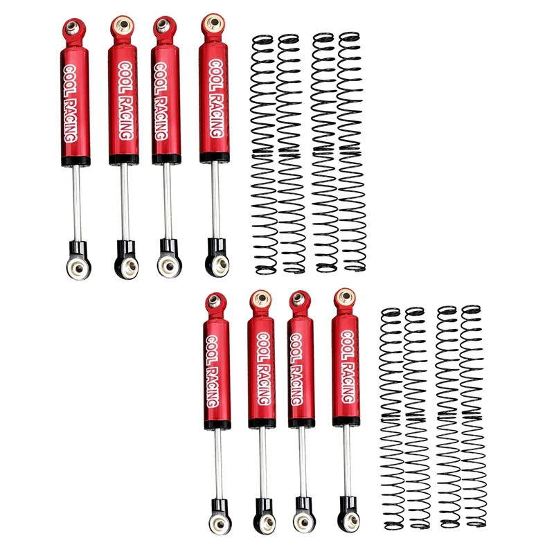 

COOL RACING 4PCS Oil Suspension Shock Absorber Internal Spring Shock Absorber for SCX10 D90 WRAITH TRX-4 90046 RC