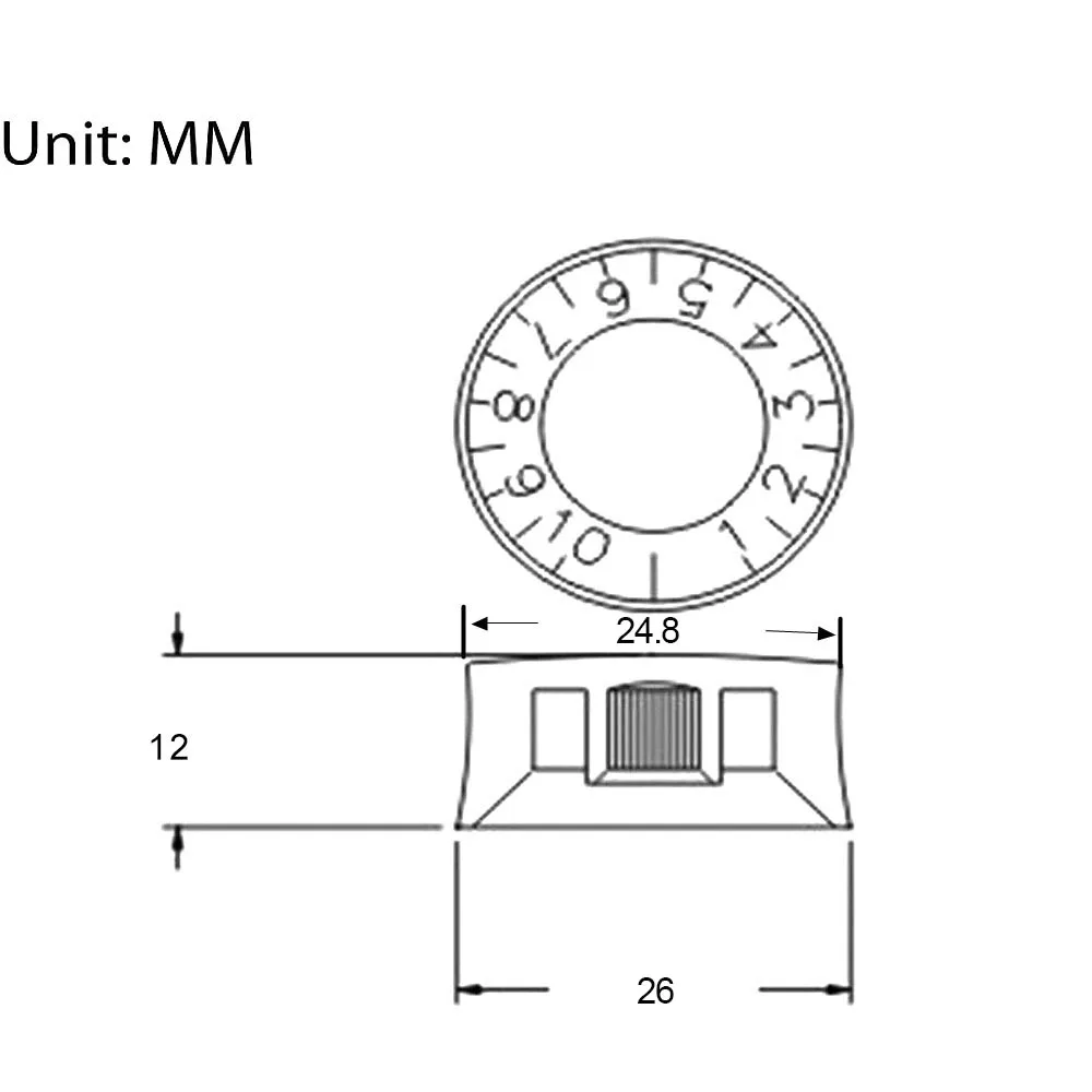 1 pcs runde gitarre knöpfe geschwindigkeit volume tone control knob für e gitarre teile ersatz free global shipping