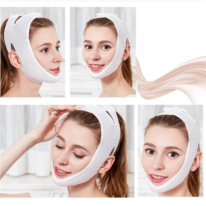 Тонкая маска для лица похудения бандаж ухода за кожей форма ремня и подтяжки