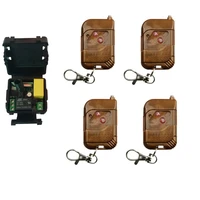 ac220v 10a relay 1ch wireless rf remote control switch learning code transmitter receiver 315mhz433mhz high quality