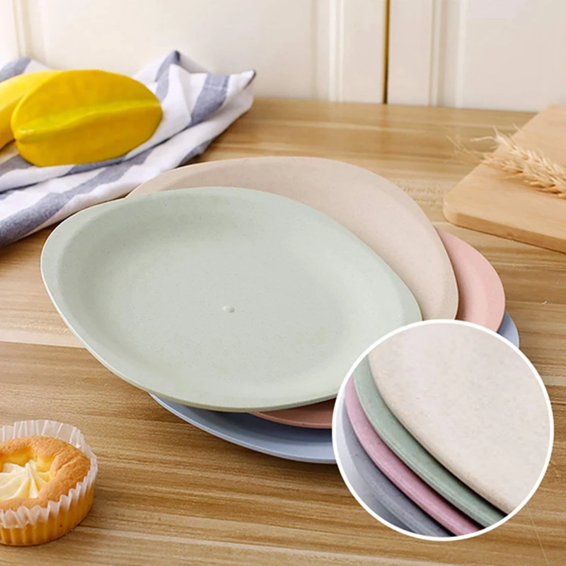 Микроволнистые тарелки для кормления ребенка (4 упаковки) 7 28 дюйма пшеничная