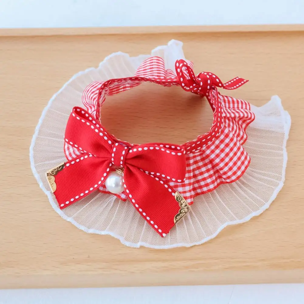 

Pet Collar Stylish Non-allergic Elegant Fashion Kitten Puppy Bow Collar for Kitty Pet Collar Pet Dog Collar