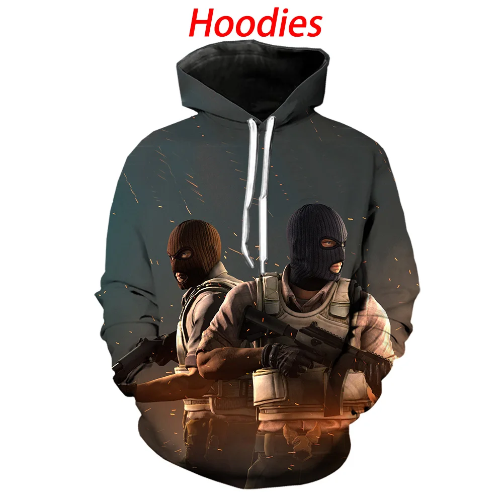 Cs Go Толстовка 3d свитшот с рисунком круглый воротник длинные