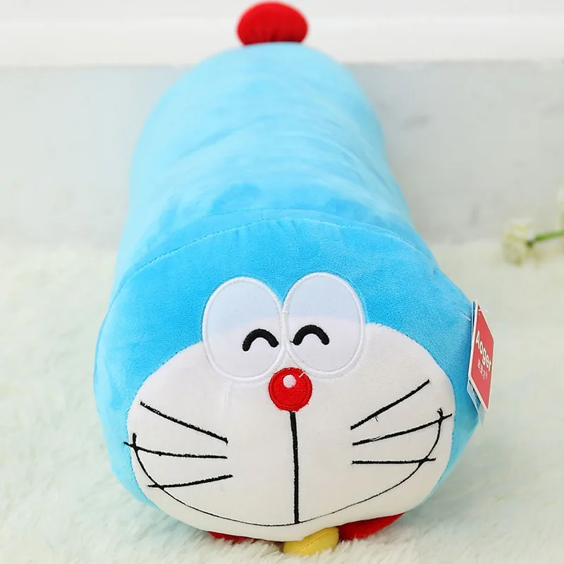 

Doraemon Doll Long Tube Type Lunch Break Cute Bed Pillow Cloth Plush Pillow Doll Creative Birthday Gift