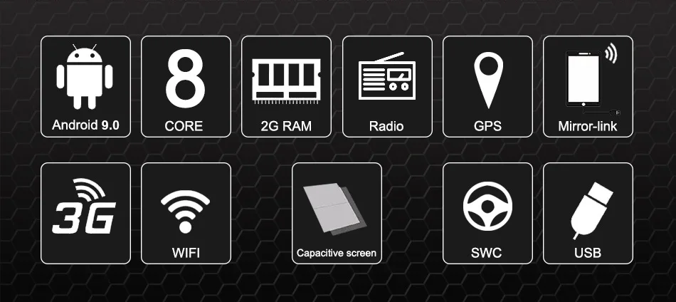 Eunavi 10,1 ''2 Din Универсальный Android 9,0 автомобильный dvd-плеер радио gps навигация Bluetooth USB головное устройство 2G ram 1024*600 большой экран