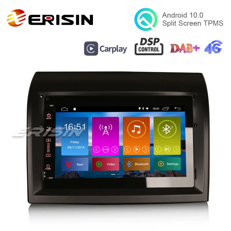 Erisin ES3074F 7 &quotAndroid 10 0 автомобильное Стерео GPS DSP DAB + Радио Apple CarPlay Для Ducato Jumper Boxer Fiat