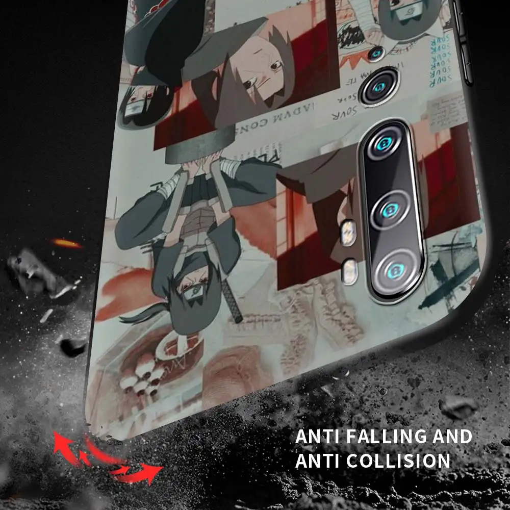 

Naruto Poster Anime Black Case For Xiaomi Mi Poco X3 NFC F1 Note 10 Lite 9T CC9 CC9E 9 10T Pro Soft Phone Shell Coque