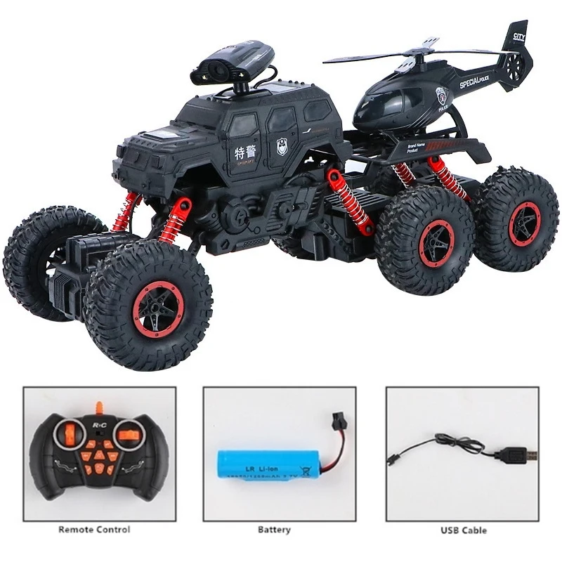 Детский внедорожник высокоскоростной 6 колёс 2 4 ГГц радиоуправляемая игрушка |