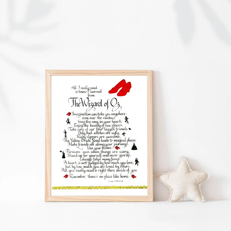 Постер классического сказочного фильма с унцией принты вдохновляющие цитаты