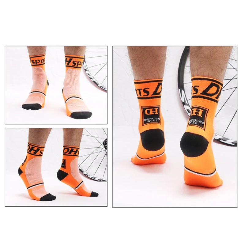 Дышащие спортивные велосипедные носки calcetines ciclismo нескользящие для езды на