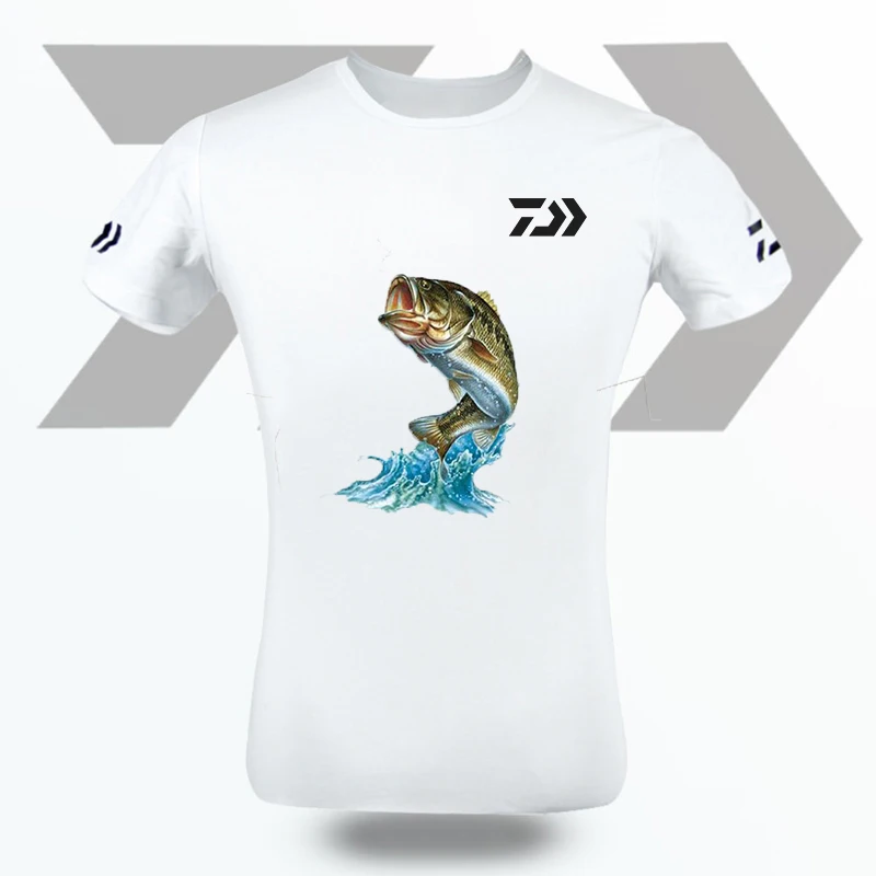 Daiwa быстросохнущая дышащая футболка с защитой от ультрафиолета для рыбалки 2020