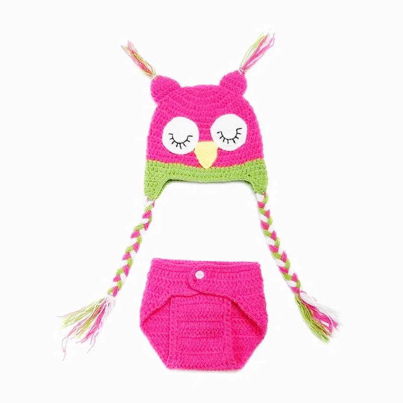 

9 Types Newborn Crochet Knit Photo Costume Baby Cartoon Photography Props Infant Cute Clothing Accessories