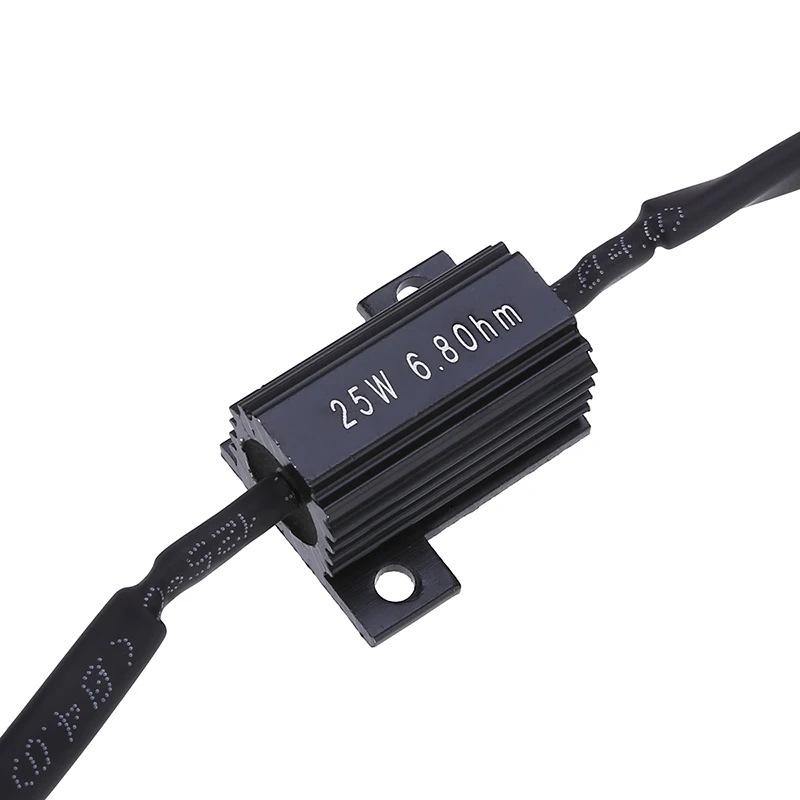 2PC Moto Resistance Power Resistor Load Decoding For LED Mini Turn Signal Flash No Flashing Repairing 25W 6.8Ohm |