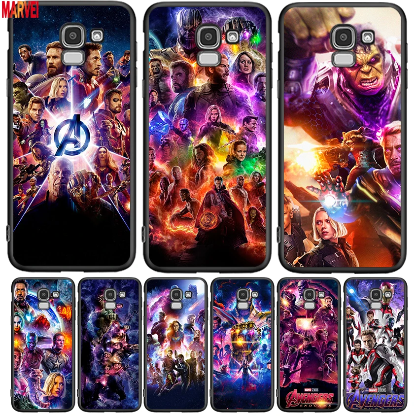 

Cool Marvel Avengers For Samsung J8 J7 Duo J730 J6 J5 J530 J4 J3 J330 J2 Core Star Prime 2018 EU Plus Black Phone Case