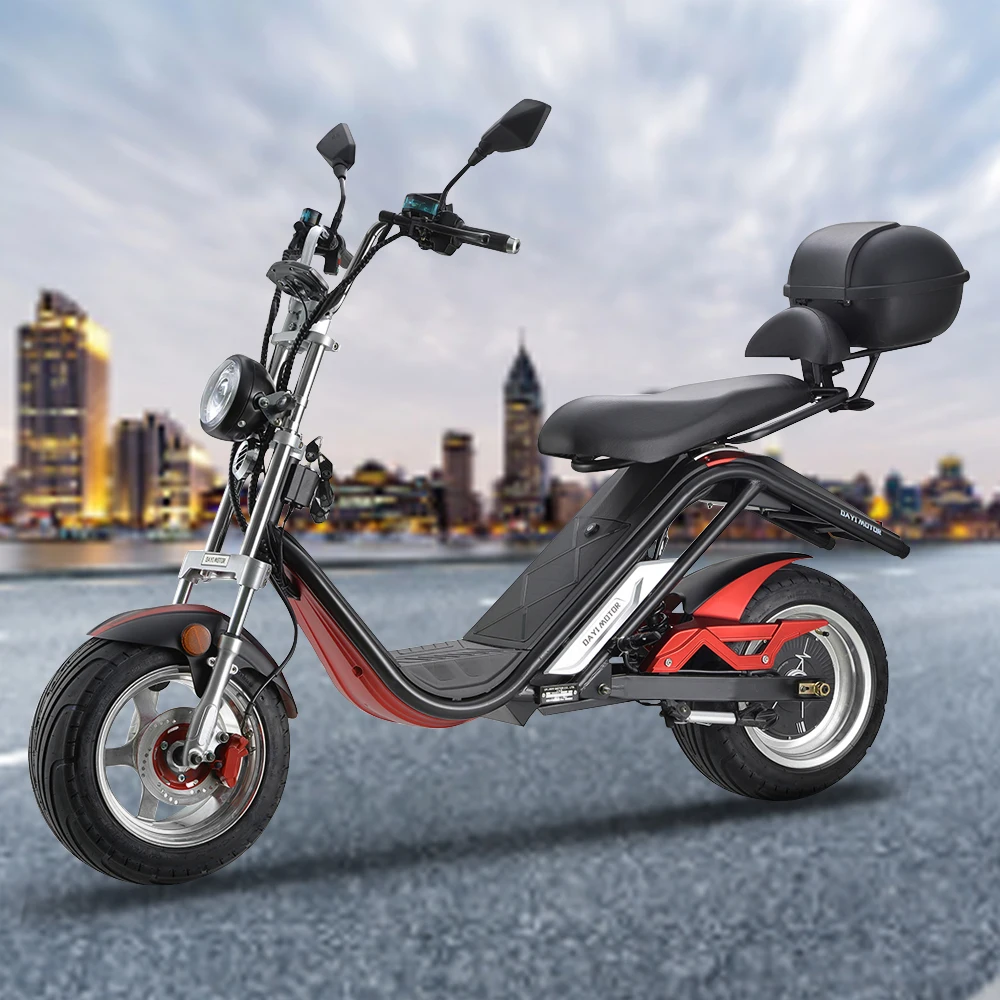 Günstig C1-032 E-thor 3,0 Citycoco Elektrische Motorrad Roller Abnehmbare Batterie Elektrische Fahrzeug Road Gesetz EWG/COC 60V 30AH 3000W