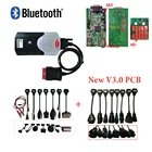 VD TCS CDP 2017 R3 генератор ключей с bluetooth V3 V3.0 pcb vd ds150e cdp для delicht obd o + bd2 Автомобильный сканер + 8 шт. кабелей для автомобилейгрузовиков