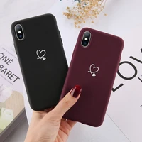 ottwn for iphone 11 pro max xs max xr x 8 7 6 6s plus love heart couples case candy color for iphone 5 5s se soft silicone cover