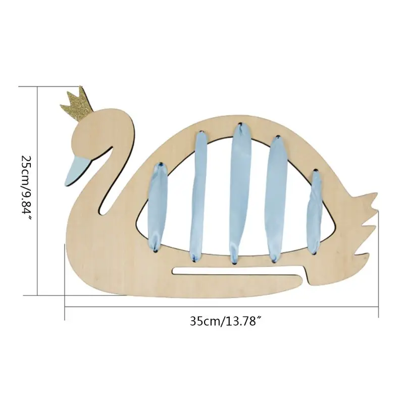 Нордическая простая шпилька для лент деревянная стойка хранения кольцо волос