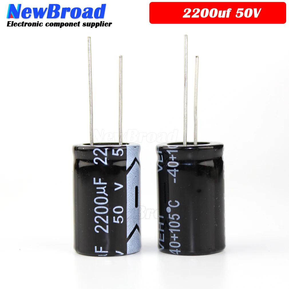10PCS Original aluminum electrolytic capacitor 2200UF 16V 25V 35V 50V 63V 80V plug-in multi specification 18*35 16*25MM | Электронные