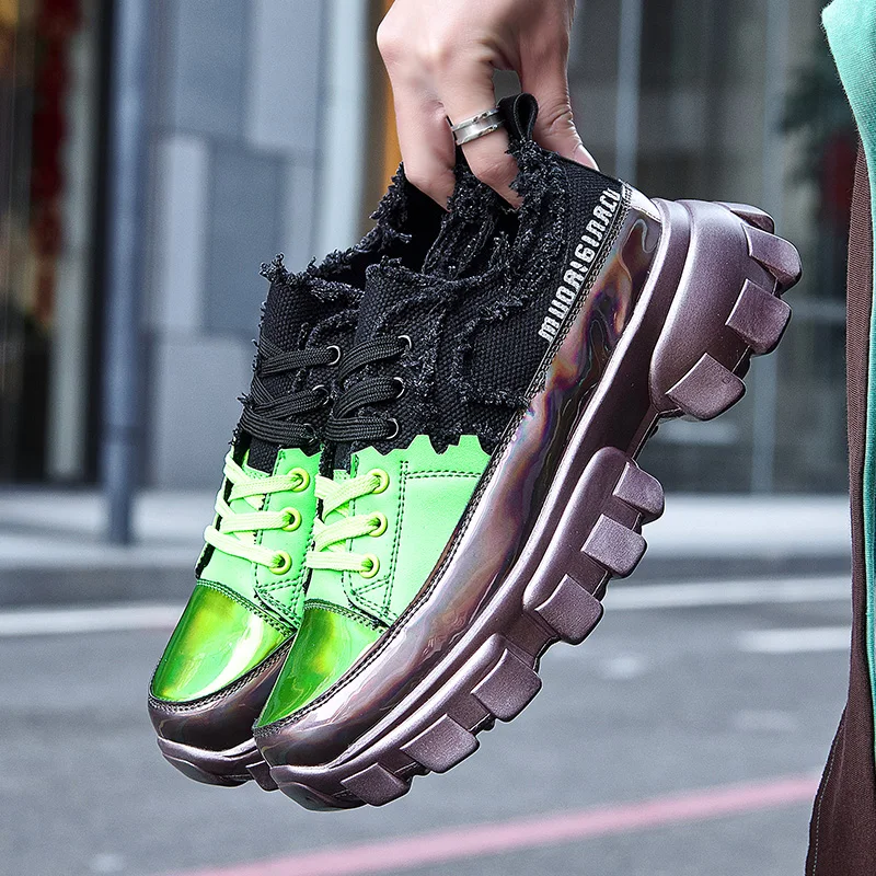 RUIFF/прогулочная обувь Кроссовки на толстой подошве визуально увеличивающие рост